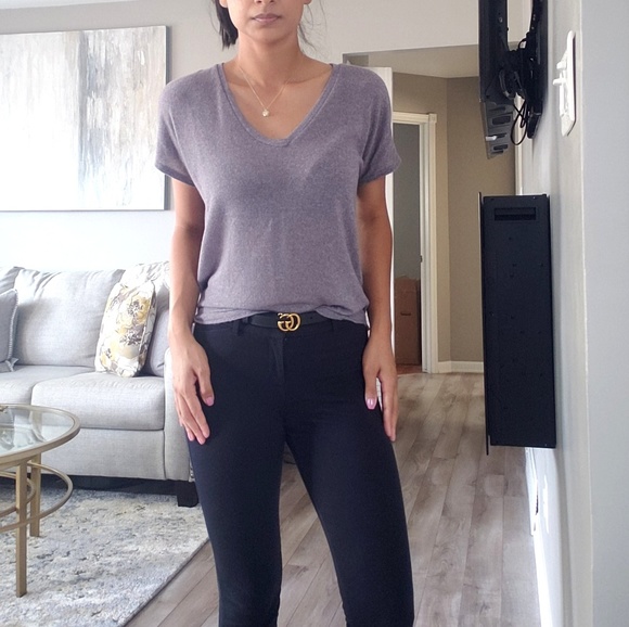 Express Tops - Express Hi-Low Gray Casual Top!